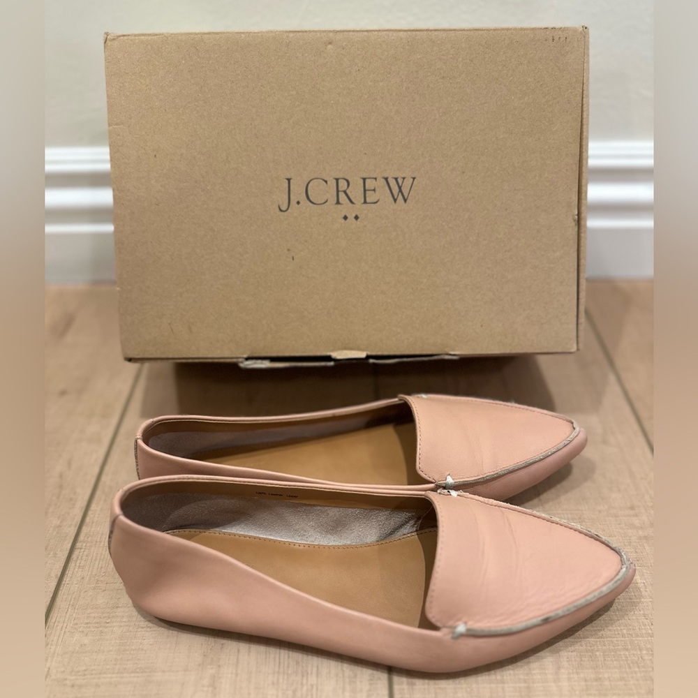 J. Crew Blush Pink Slip-On Loafers